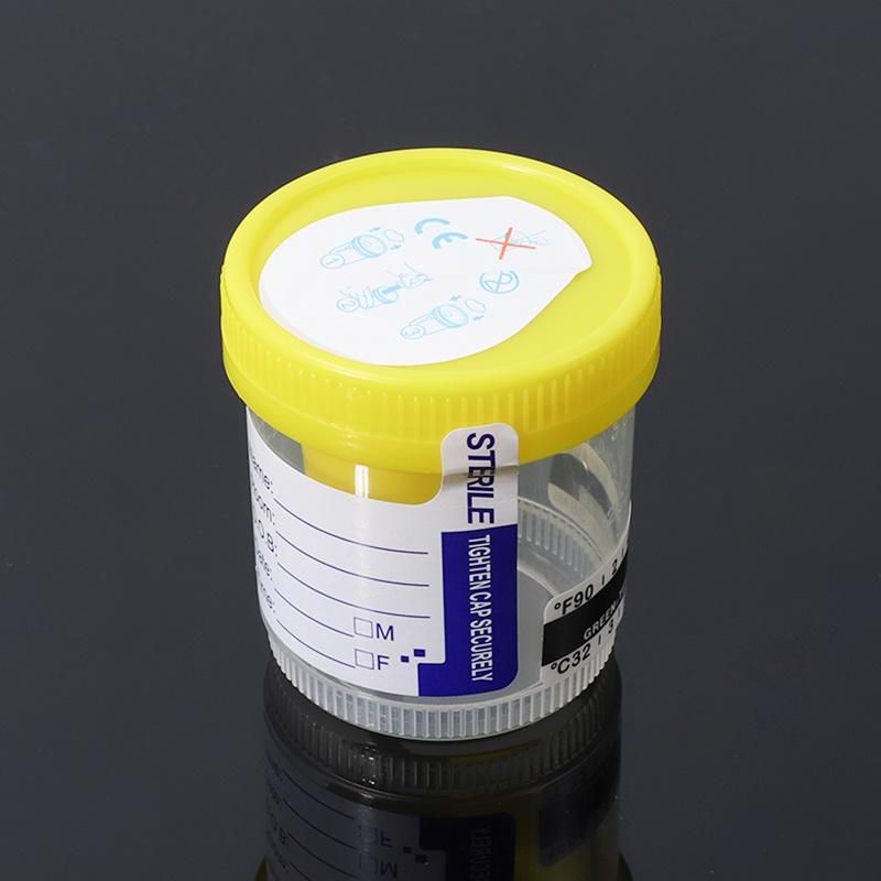 New Style Sterile Urine Test Sampling Plastic Container Cup