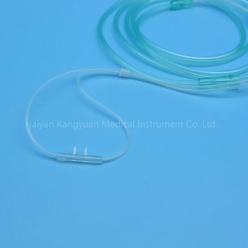 Whole Sale Disposable Oxygen Nasal Cannula PVC Transparent Tube Medical Supply Medical Material Soft Tip Oxygen Therapy Device Oxygen Cannula
