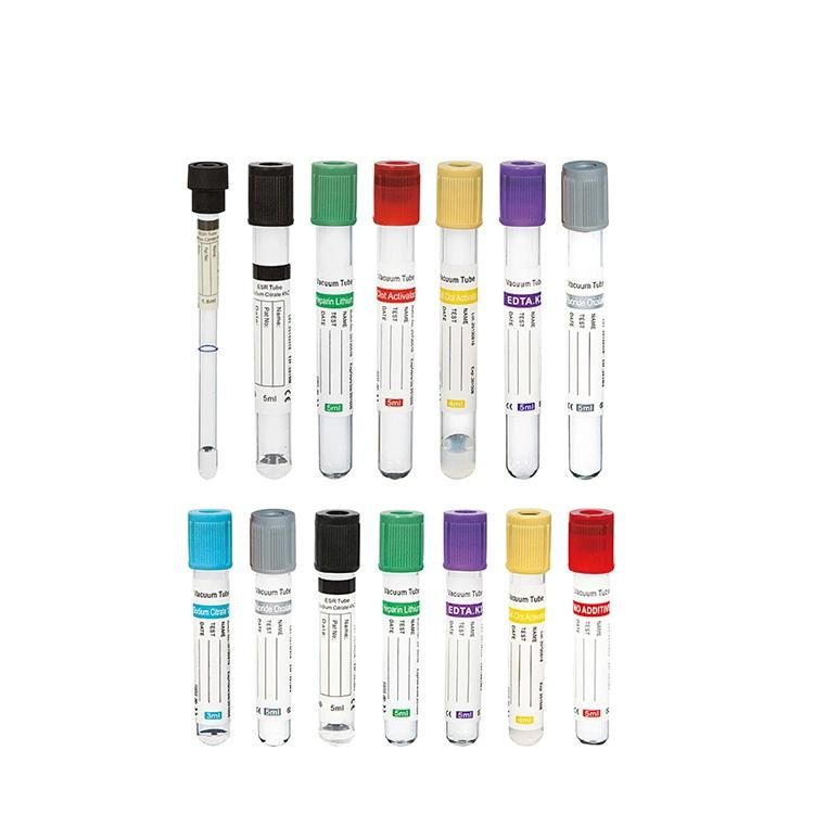 Factory Wholesale Disposable Vacuum Pet Glass Blood Collecting Tube for Hospital Blood Collection