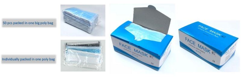 Disposable Medical Face Mask 3 Layers Non Woven Medical Mask