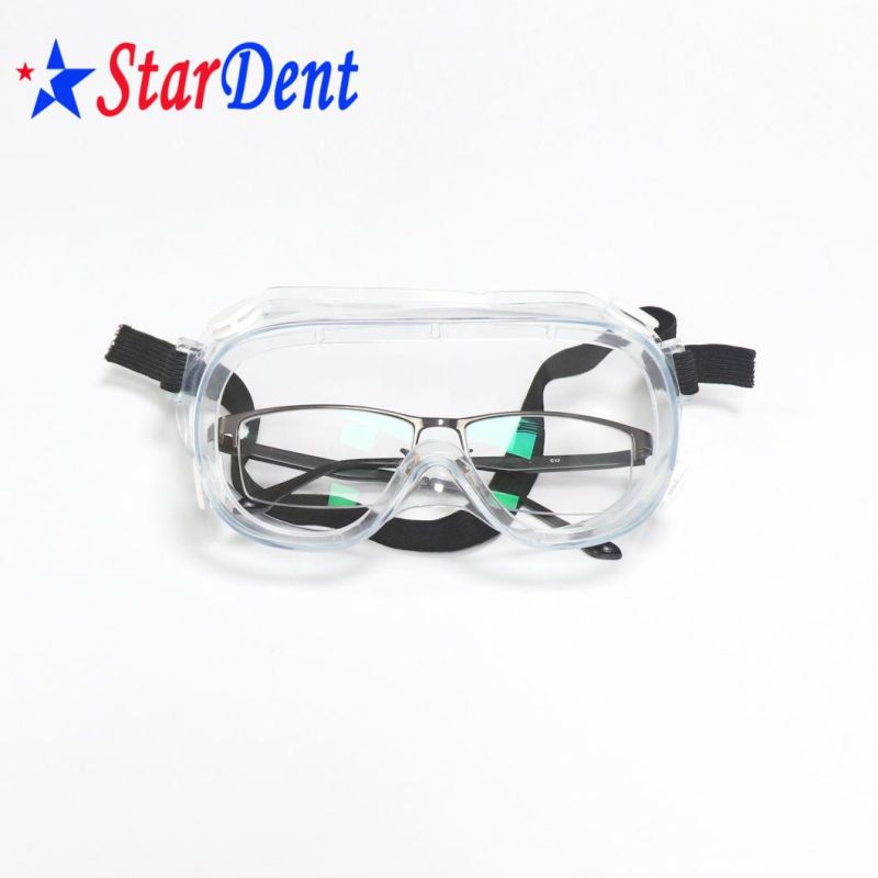 Anti Fog PVC Goggle Glasses Anti Virus Safety Glass for Protects Eye Protection Virus Cheap PVC Google /Medical Protective Goggles