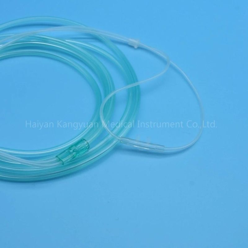 Whole Sale PVC Transparent Tube Medical Material Disposable Oxygen Nasal Cannula