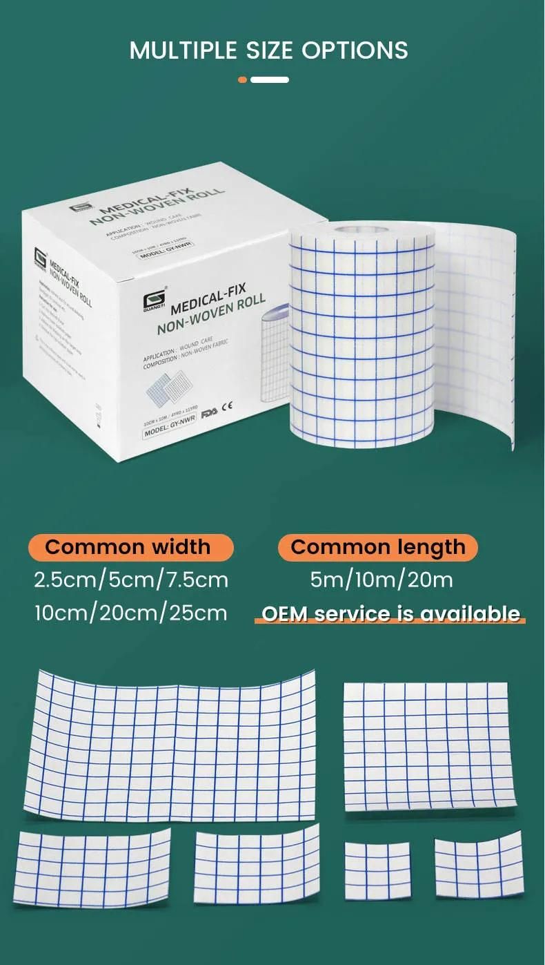 Medical Disposable Non Woven Fabric Roll Adhesive Tape Roll Wound Dressing