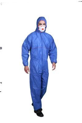 Disposable Safety Chemical Protective Clothing Coverall with Hood