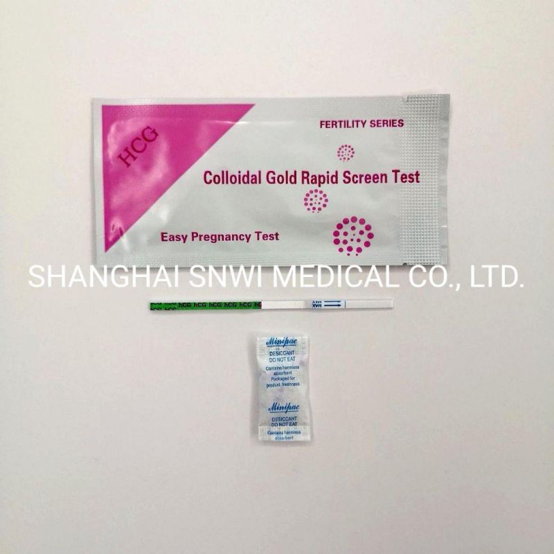 High Accuracy One Step Diagnostic HCG Pregnancy Test Midstream Colloidal Gold Rapid Screen Test Kit