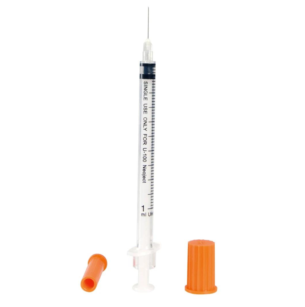 China Wholesale Disposable Insulin Syringe for Injection with CE ISO Certified