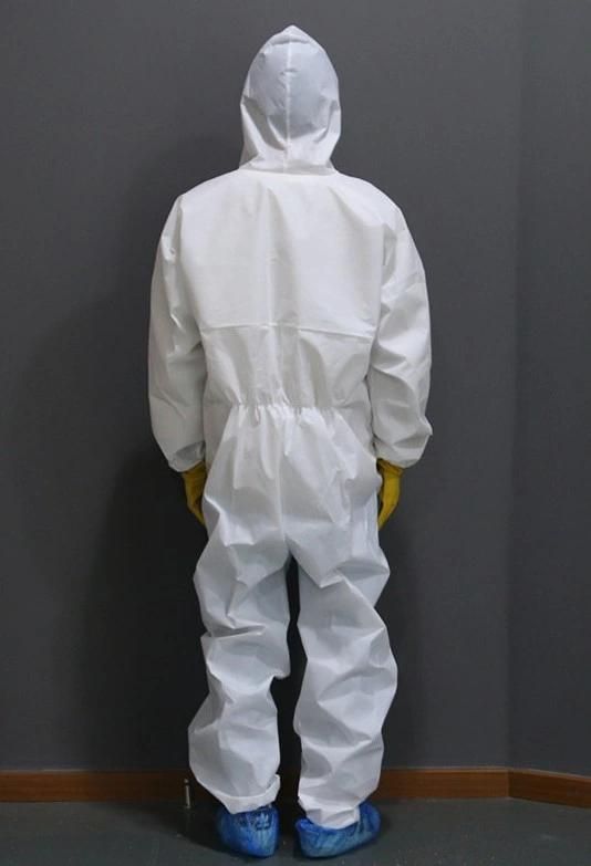 Impervious Gown Industrial PP PE Filter Aseptic Protective Isolation Clothing Hood Suit