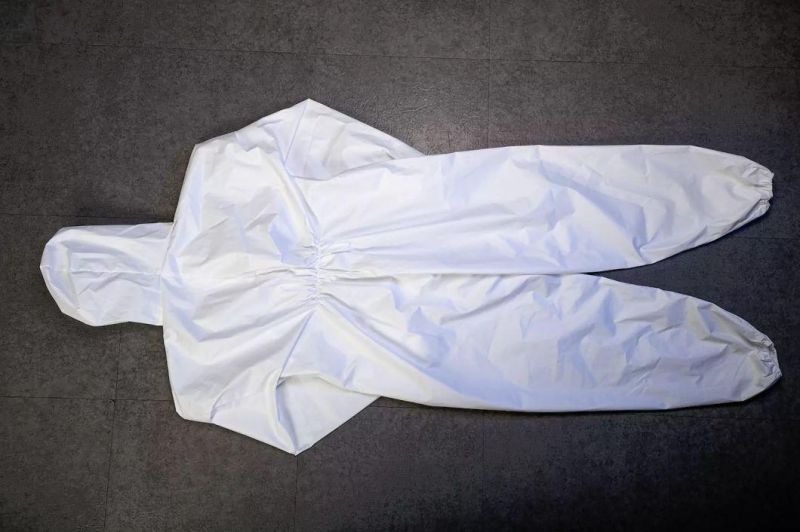 Disposable Medical Isolation Coverall, 60g PP Material, En14126 Standard