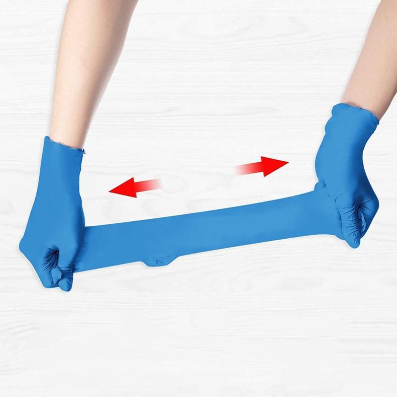 Different Colors Powder Free Blue Disposable Vinyl Gloves