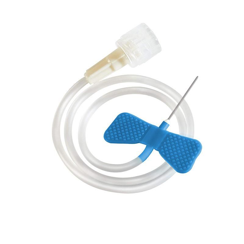 23G Blue Color Hospital Winged Drip Disposable Scalp Vein Set