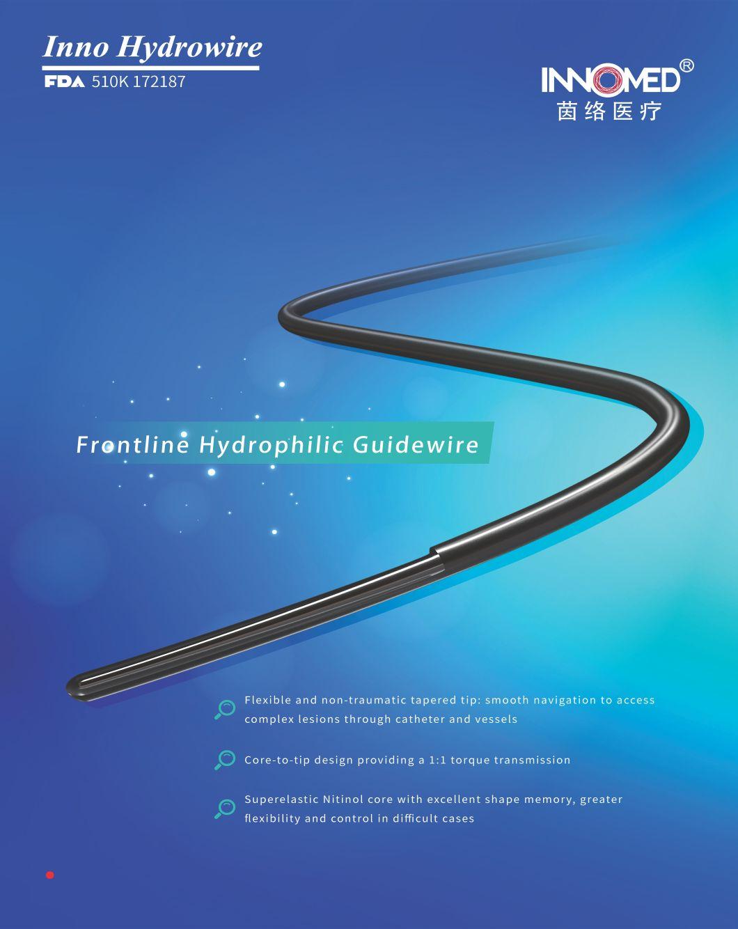 PTFE/Hydrophilic Diagnostic Guidewire with ISO13485&CE Certification