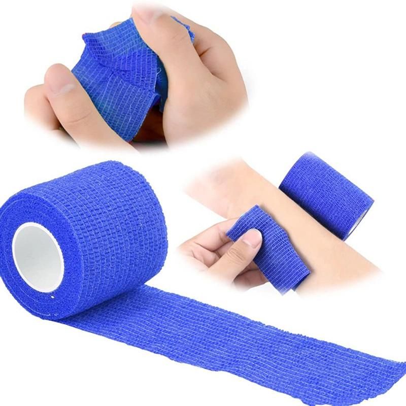 Bluenjoy Medical Veterinary Latex Cohesive Bandage Flexible Wrap Adhesive Bandage