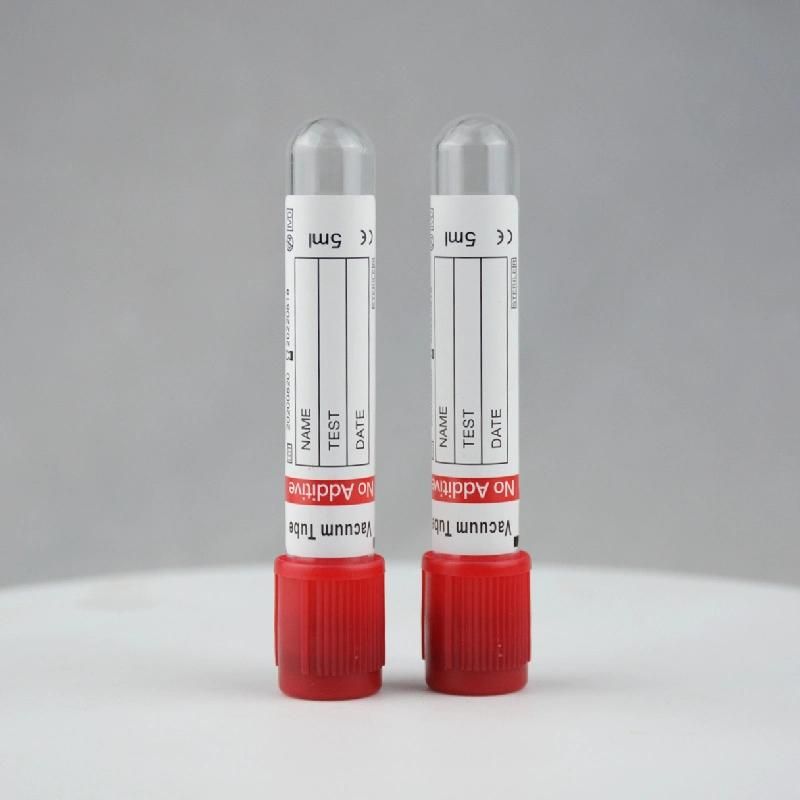 Disposable Vacuum Blood Collection Plain Tube with CE & ISO