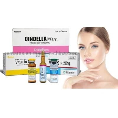 Korea Brand High Quality Glutathione Injection Face Body Whitening Injection Glutax Cindella Luthione Vitamin C Dermal Filler