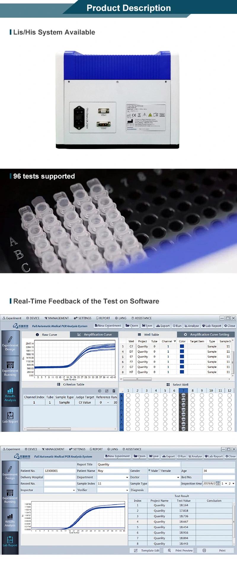 Rapid Real Time PCR Test Real-Time PCR System PCR Real Time Machine