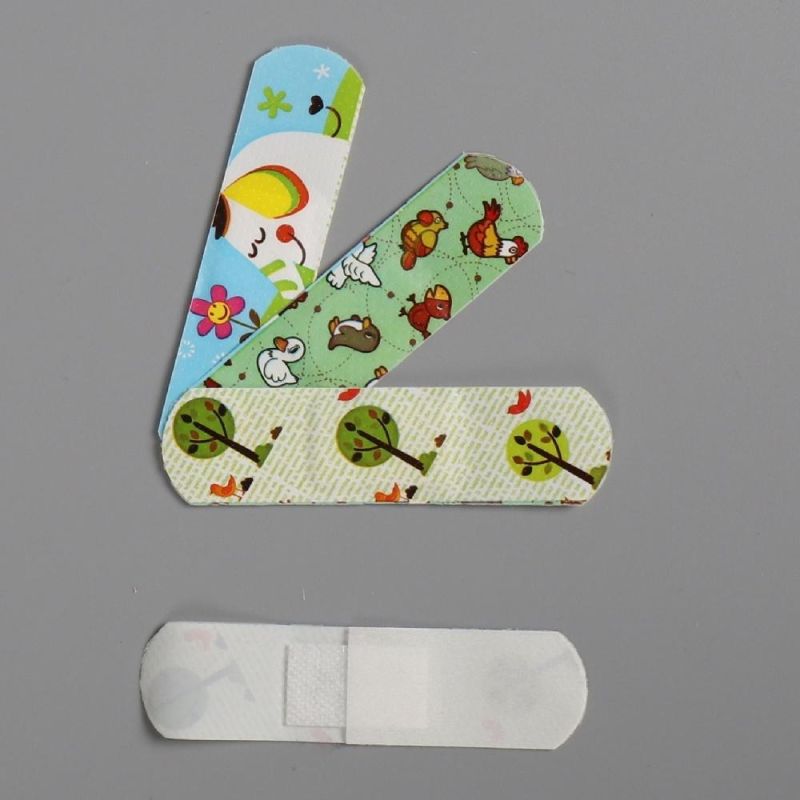 Breathable Waterproof Plastic Cartoon PE Wound Dressing Kid First Aid Plaster