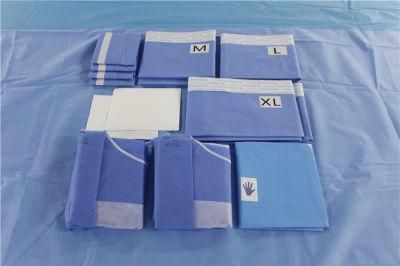 Hospital Used Surgical Sterile Universal Drapes &amp; Packs/Disposable Surgical Universal Drape Pack/Top Quality Drape for Surgical Operation Sheet