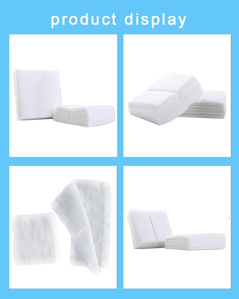 Medical Products Disposable Non Sterile or Sterile Cotton Gauze Swab Pad