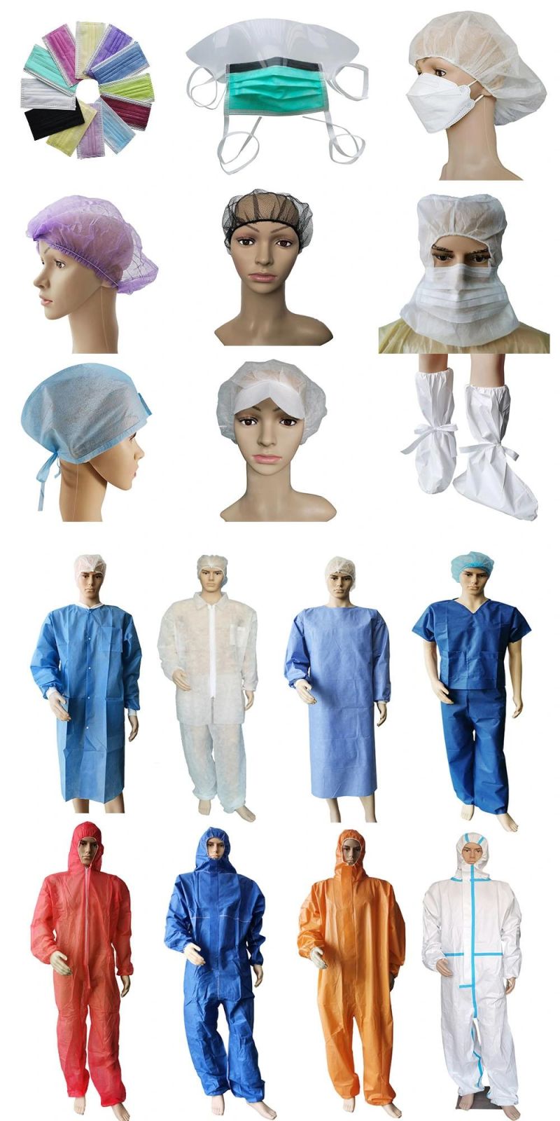 Disposable Hospital Medical Scrub Suits Doctor Uniform for Female Male Doctors