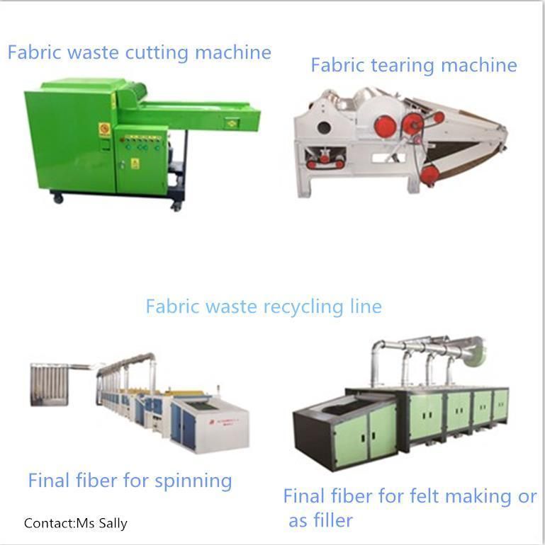 Rd Factory High Output CE Non Woven Textile Waste Opening Recycling Machine for Tearig Yarn