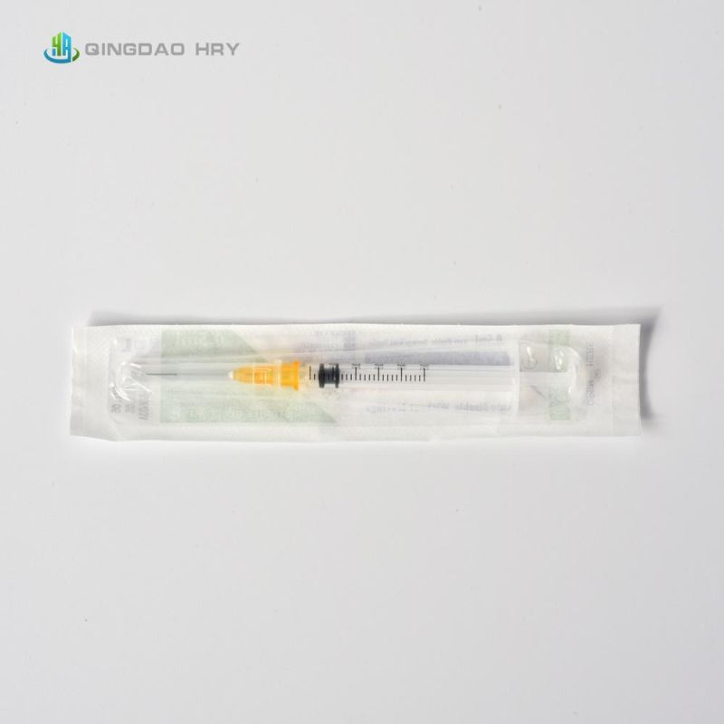 0.1ml -10ml Disposable Safety Auto Disable Syringe with CE FDA ISO 510K