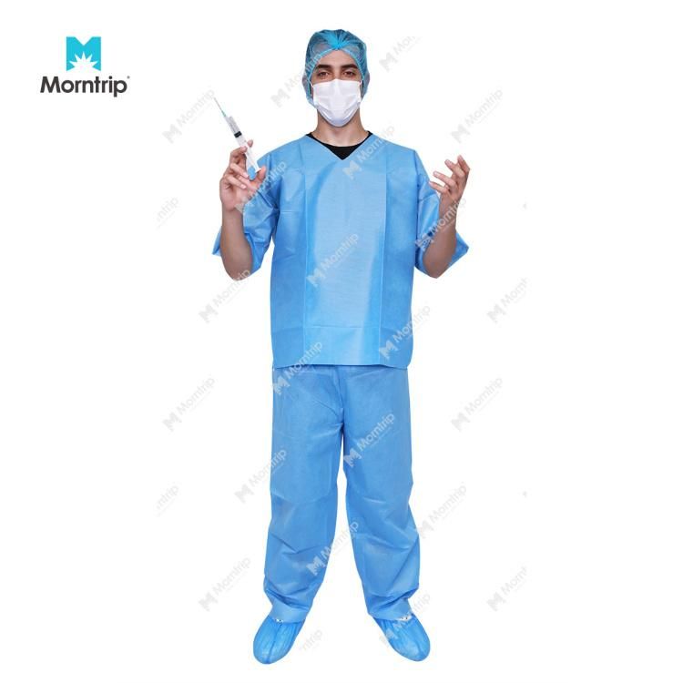 Hospital Uniform Doctors Disposable Comfortable Medical Surgical Scrub Suit Sets