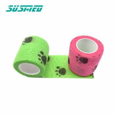 Popular Hand Tear Self Adhesive Printing Pet Bandage Horse Bandage