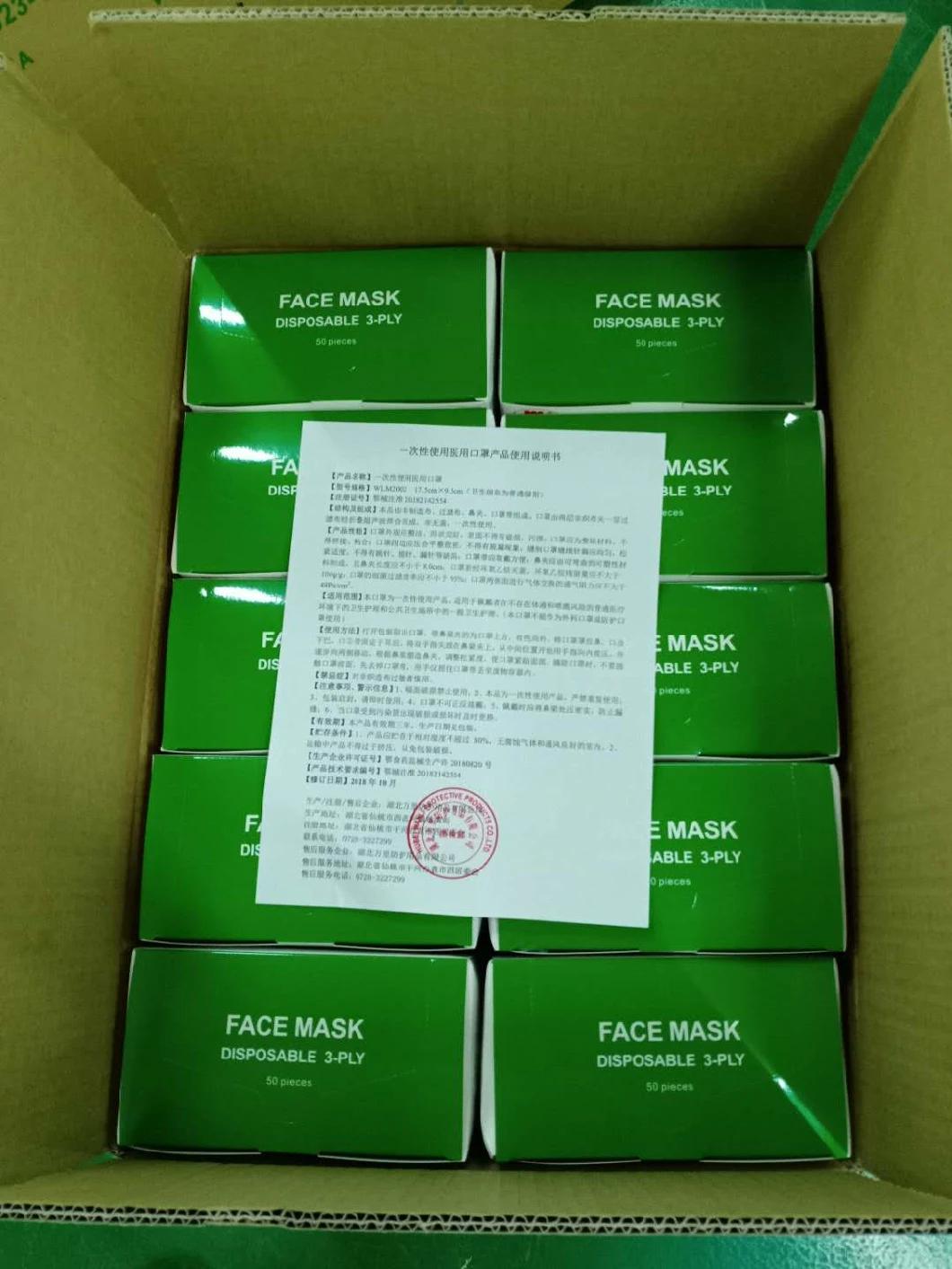 Ukca Approved Manufacturer Disposable Non Woven Medical Masks in Different Colors