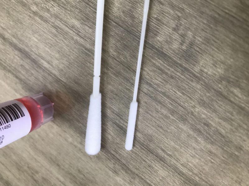 Techstar Nasal and Nasopharyngeal Throat Flock Sample Collect Kit Swab for Detection with Viral Transport Media Medium