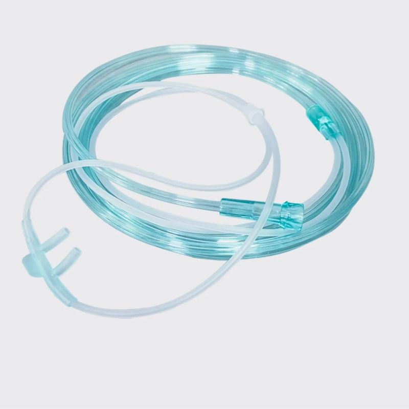 Disposable Nasal Oxygen Cannula Medical PVC O2+CO2 Nasal Oxygen Tube 2m Long