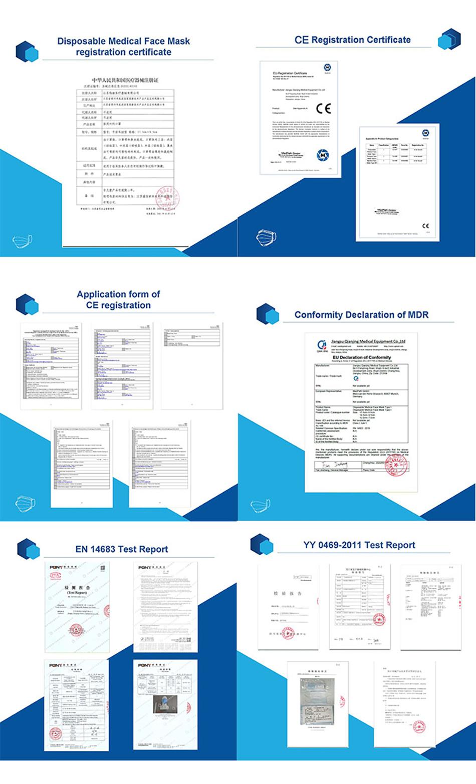 China Wholesale Non-Woven Face Mask / Sterilized Face Masks with Earloop