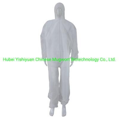 Safety Coverall in Stock Disposable Protective Clothing Coverall