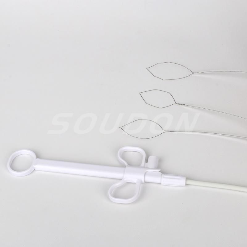 Endoscopic Disposable Polypectomy Snares Oval Shape with Rotatable Handle