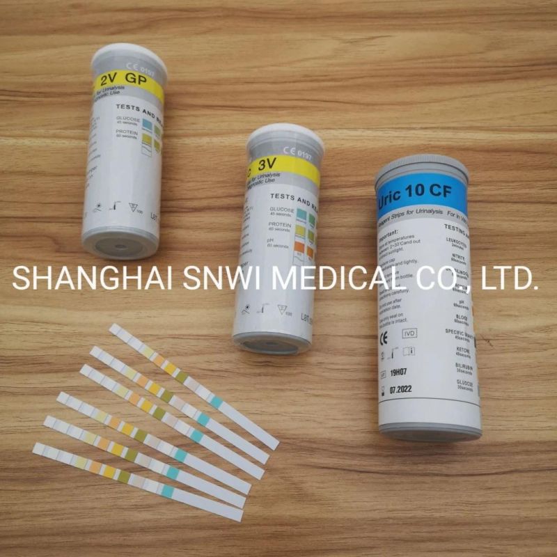 10 Parameters Rapid Urine Analysis Test Reagent Strip with FDA CE