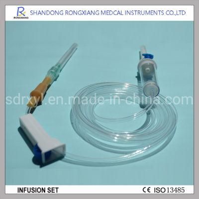Disposable IV Infusion Set with Injection Site Y Type Connector