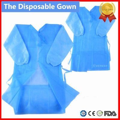 Long Sleeve Sterile Nonwoven Isolation Gown