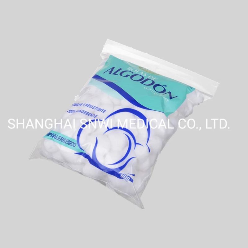 High Absorbent 100 % Cotton Medical Gauze Ball Used in Hospital