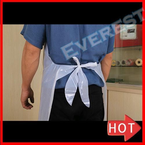 Low Density Polyethylene LDPE Disposable Apron in Bib Type