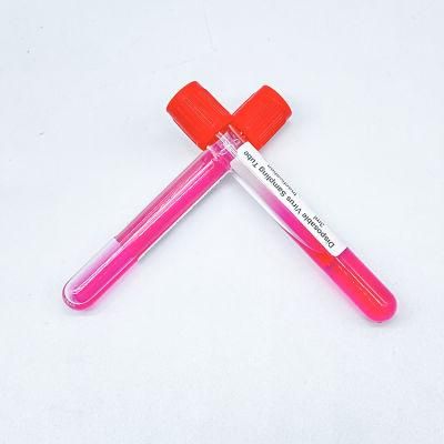 Vtm Medical Saliva Specimen Transport Samples Tube Disposable Sampling Swab in Tube