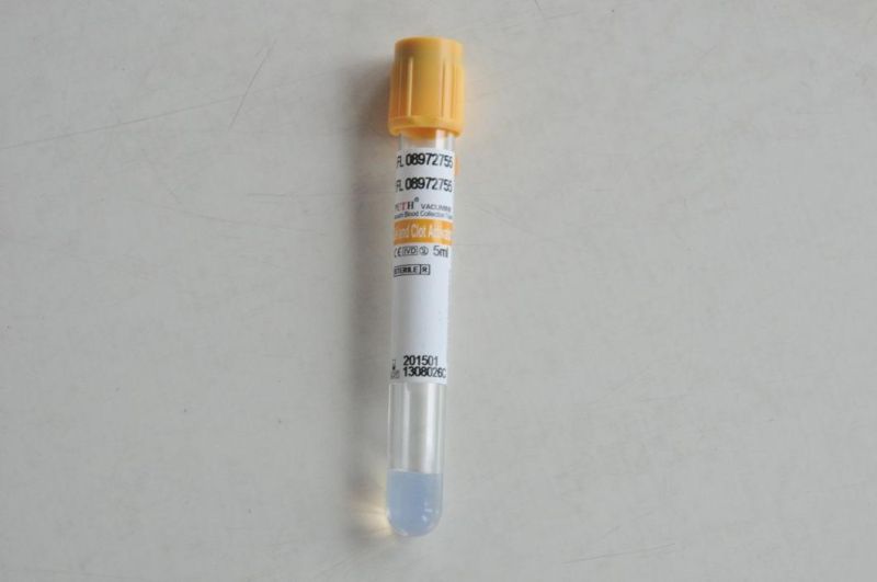 Vacuum Blood Collection Tube (8ml Gel and Clot Activator Tube)