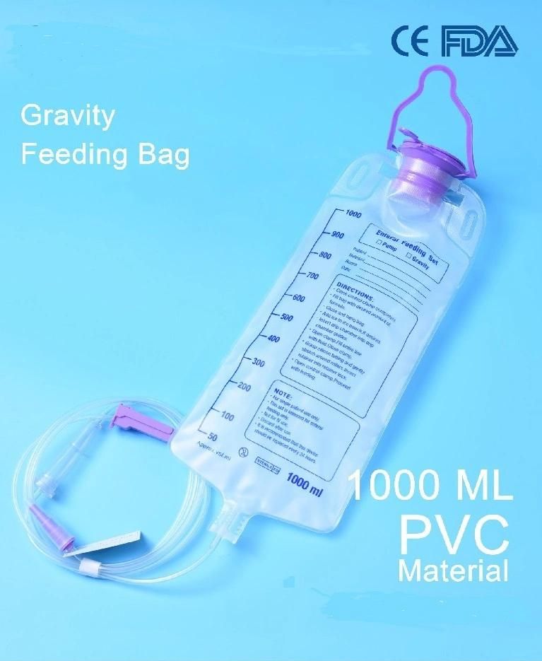 Disposable Enteral Feeding Bag, Both Gravity Type and Pump Type Can Be Provided