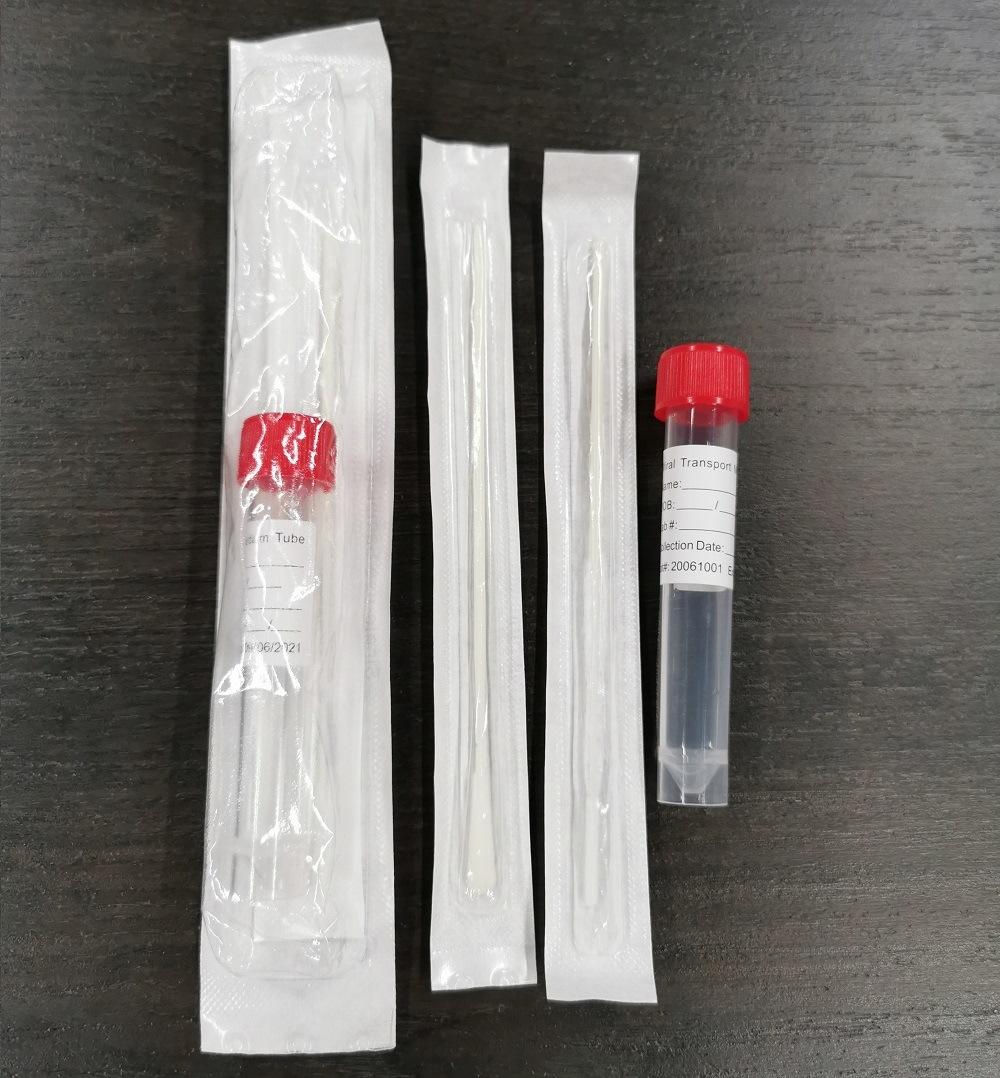 Viral Transport Media Tube with Specimen Collection Nasal Swab and Oral Swab