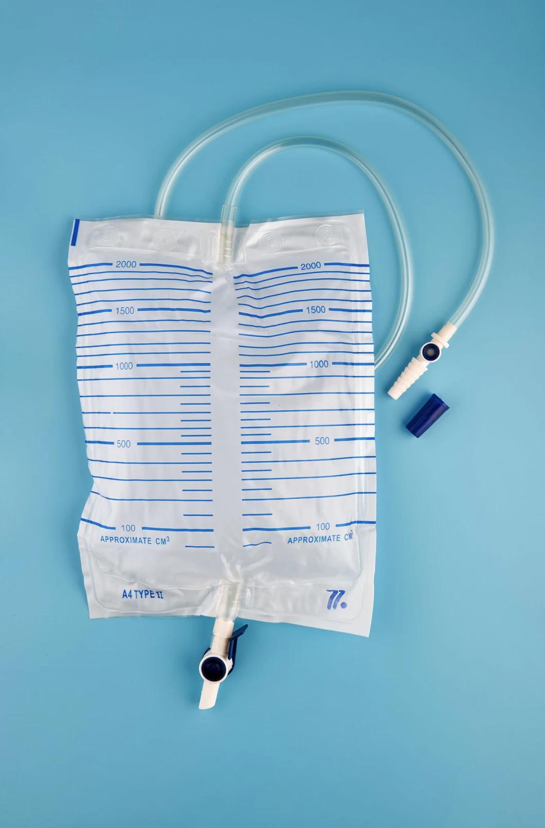 Disposable Urine Bag with Anti-Reflux Valve with CE/FDA Certificate