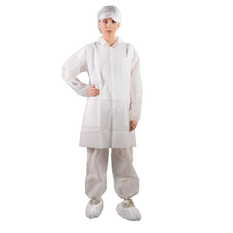 PP Non-Woven Disposable Lab Coat From Topmed