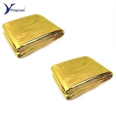 First Aid Golden and Sliver Metallized Pet Emergency Rescue Thermal Blanket
