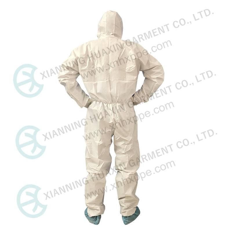 En14126 Type5b/6b Medical Microporous Personal Protective Disposable Coverall