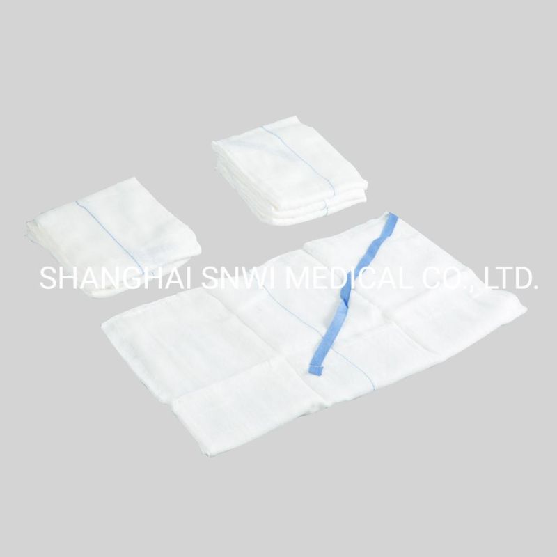 CE ISO Certificated 100% Cotton Medical Disposable Sterile Absorbent Gauze Abdominal Pad