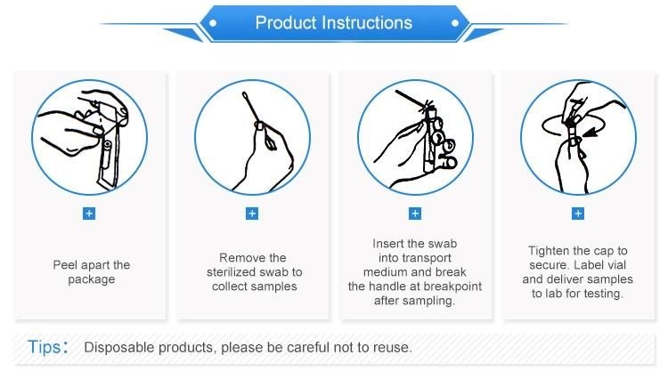 Rongye Vtm Kit Viral Transport Medium with Flocked Swabs