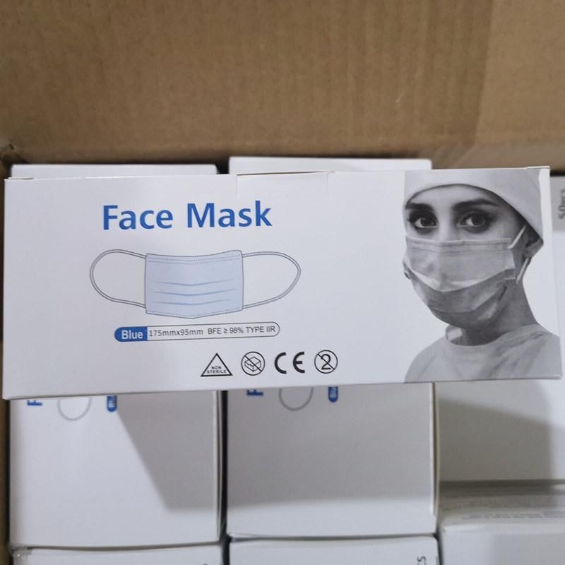 Cn Ce Protective Face Mask Protective Surgical Medical Face Mask 3-Ply Face Mask Medical Mask