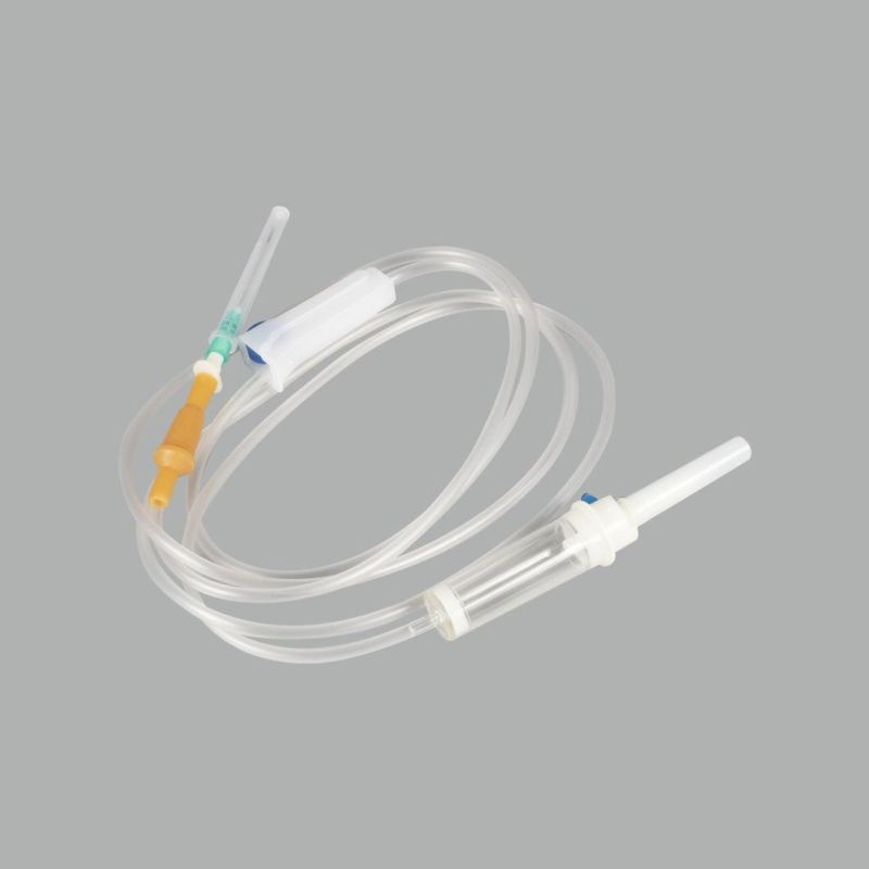 Disposable Medical Infusion Set IV Set Luer Lock Luer Slip with Needle Air Vent CE ISO in PE Package in Blister Package